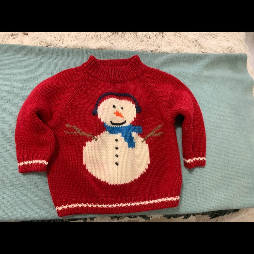 Gap snowman sweater